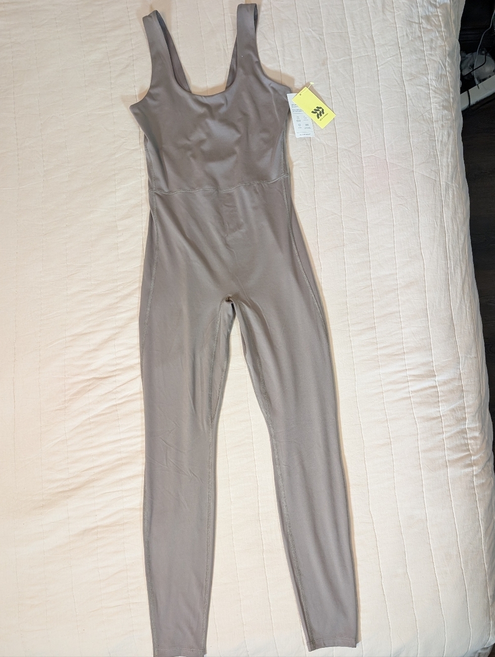 NWT all in motion Scoop Neck Bodysuit, Women's Small, Brown